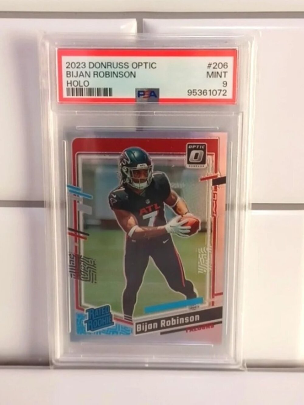 2023 DONRUSS OPTIC BIJAN ROBINSON HOLO #206 PSA 9